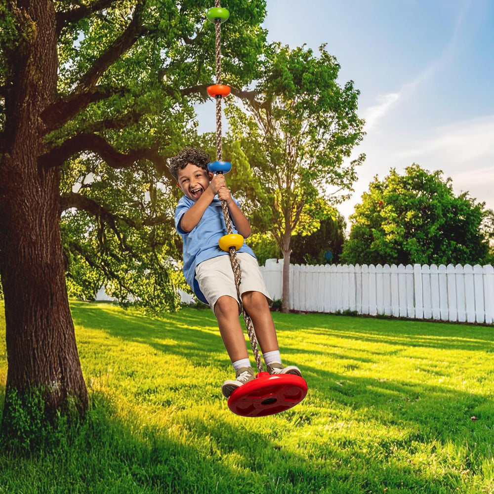 LÆGENDARY Tree Swing circular rubber disk focus for kids.