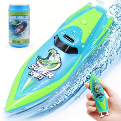 LAFALA mini RC boat with 2.4GHz rotation for agile steering and smooth racing