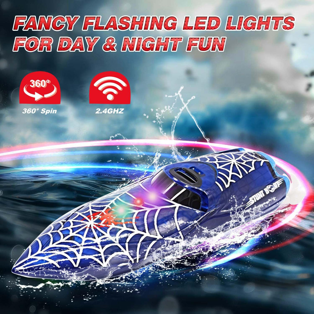 LAFALA RC boat 360-rotation enables precise maneuvering during races.