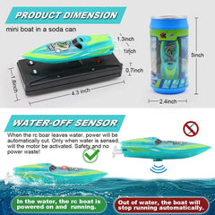 LAFALA RC boat LED lights create magical ambiance during night pool fun