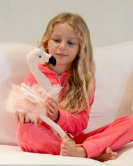 Laila and Lainey flamingo with reinforced stitching for lasting, kid-friendly play.
