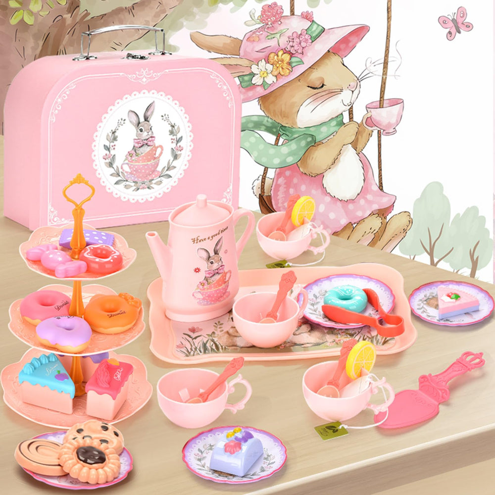 Lajeje Bunny Tea Set cups ready for shared pretend tea with friends