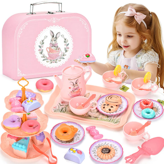 Lajeje Bunny Tea Set teapot for imaginative tea parties and social play