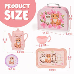 Lajeje Cat Tea Set kid-friendly design supports hours of creative play safely.