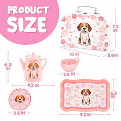 Lajeje Puppy tea party scene encourages collaborative play among friends