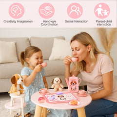 Lajeje Puppy saucers provide safe surfaces for tiny tea rituals