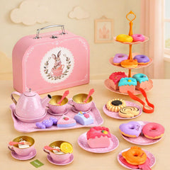 Lajeje plates and spoons arranged for a colorful dessert setup.
