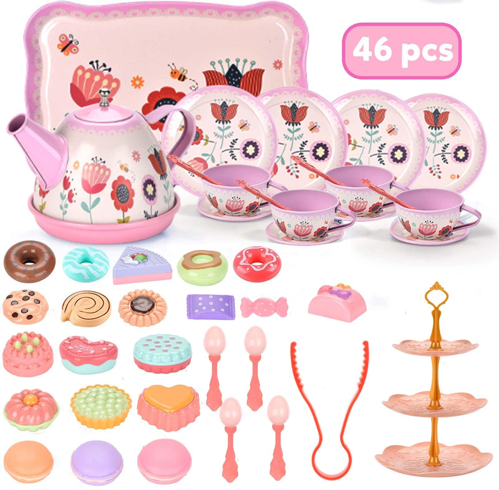Lajeje four teacups set for sharing with friends during tea