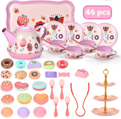 Lajeje four teacups set for sharing with friends during tea