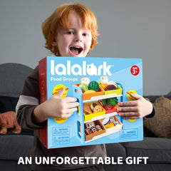 Lalalark grocery pretend play enhances social interaction and role play.