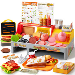 Lalalark play restaurant sandwich maker for imaginative meals and fine motor play.