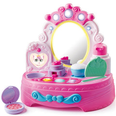 lalalark toddler vanity light-up mirror for interactive pretend play