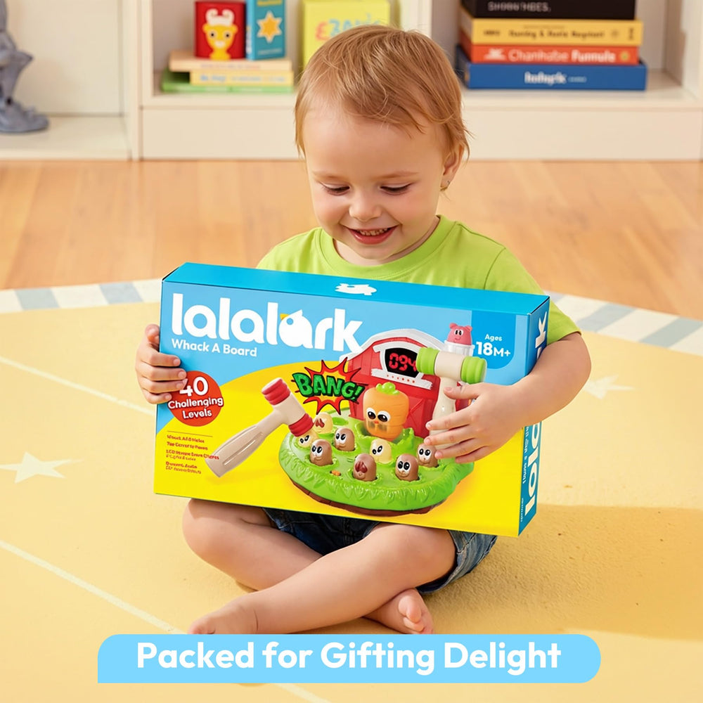lalalark Whack a Mole packaged gift-ready for holidays and birthdays.