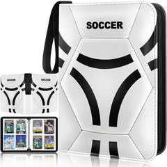 Lalasu soccer binder closed cover displaying your collection securely and stylishly.