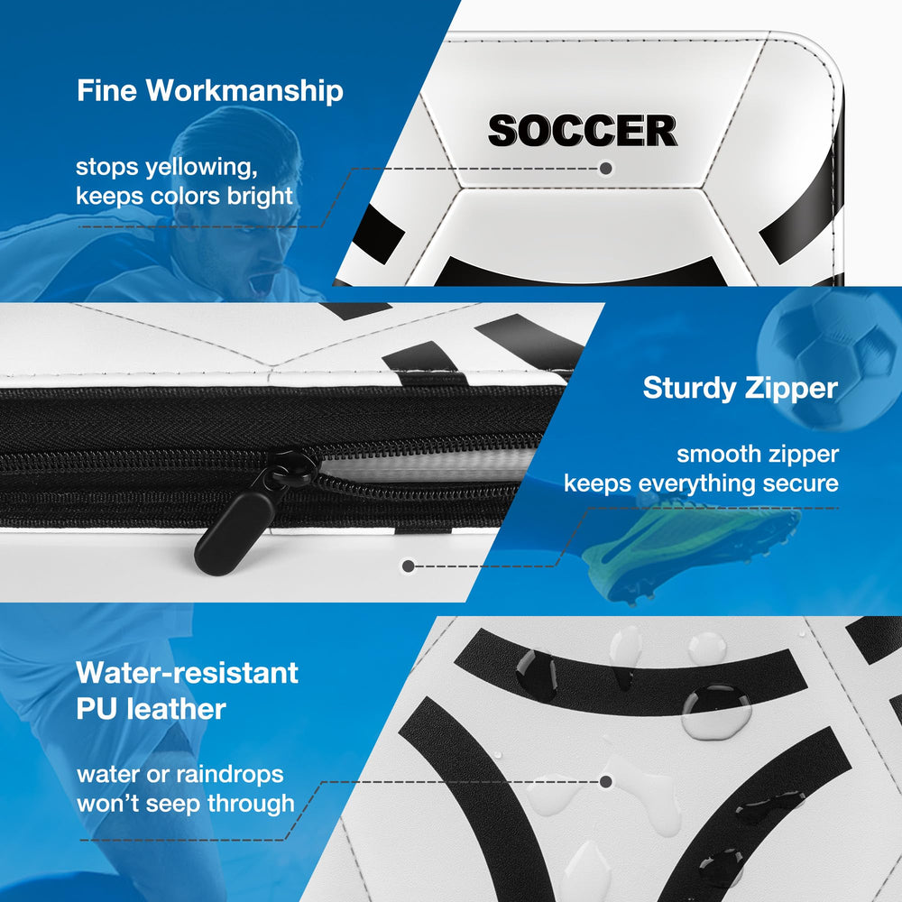 Lalasu Soccer Card Binder spine detail showing durable construction