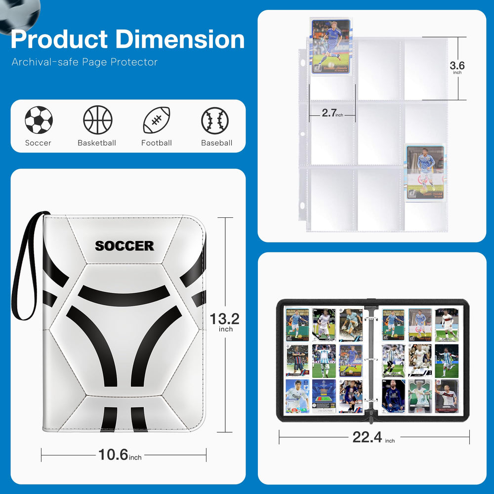 Lalasu Soccer Card Binder wristband for easy carrying during games