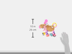 Lamaze Muffin the Moose squeaky tummy adds gentle auditory cues during play