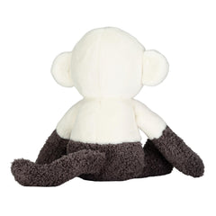 Lambs & Ivy Charlie monkey taupe face provides friendly expression.