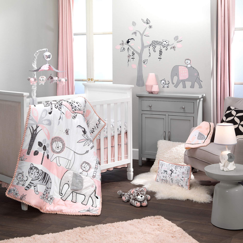 Lambs & Ivy Cleo leopard plush packaging and ready-to-gift presentation.