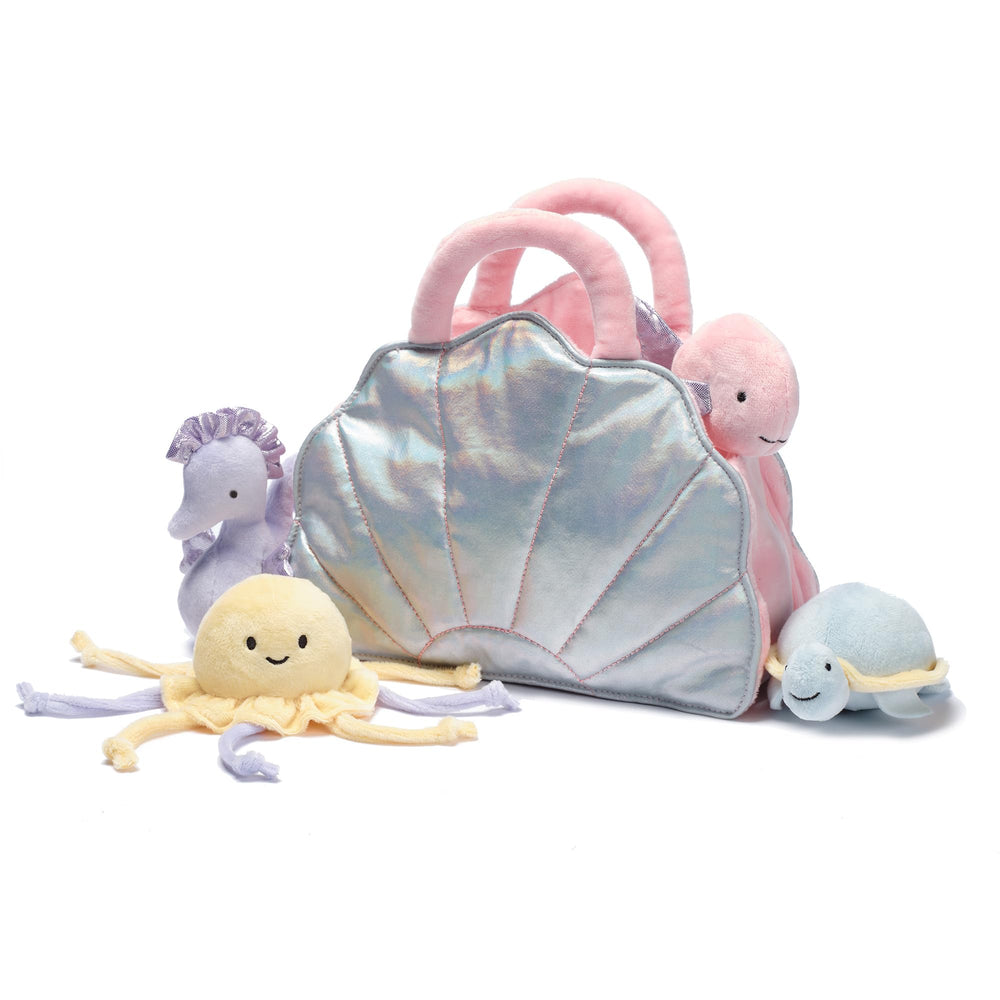 Lambs & Ivy jellyfish plush with gentle textures for storytime