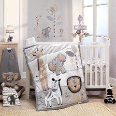 Lambs & Ivy Jett machine-washable plush, easy cleanup after playtime.
