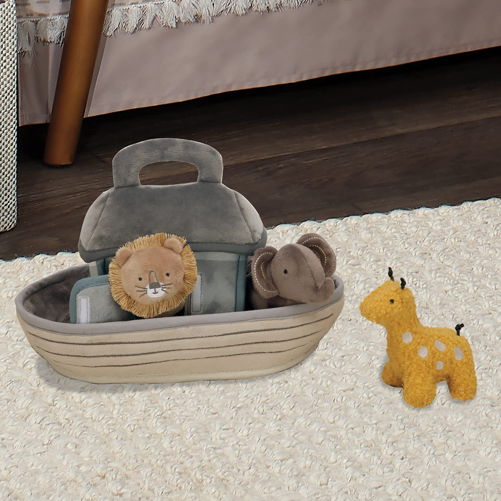 Lambs & Ivy Noah's Ark lion plush with 3D mane