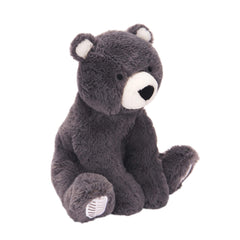 Lambs & Ivy Oscar bear profile shows a compact 10 inch seated size.