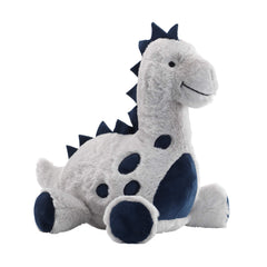 Lambs & Ivy Spike plush sitting for cuddly play and naps.