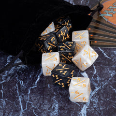 LAMJAM 16 mm D6-style counters are easy to read on the table.