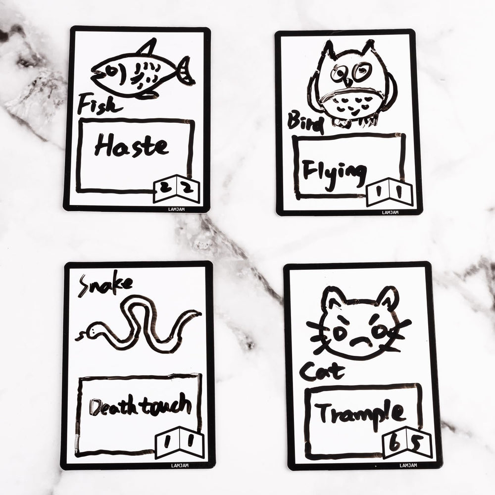 LAMJAM token setup in action during gameplay for life and counters