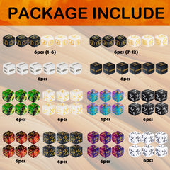 LAMJAM two-sided dice counters with readable numbers for fast life tracking.
