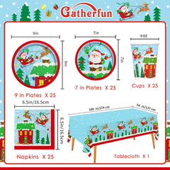 Lamparty Santa napkins six-and-a-half-inch for festive cleanup.