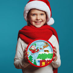Lamparty Santa sleigh decoration image adds holiday charm.