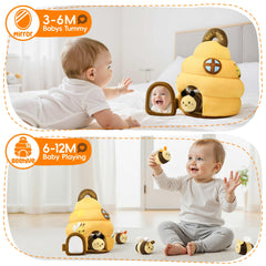 Interactive hive with fill-and-dump bees to spark curiosity