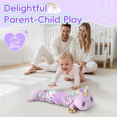 Lanbeby unicorn toy makes a charming, gift-ready option for baby showers