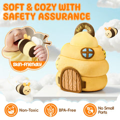 Bees and hive are washable for easy cleaning after play