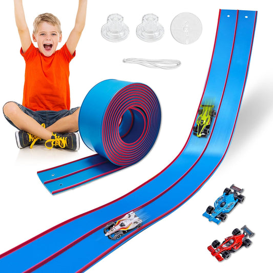 Landhix flexible race track 15ft unrolled for versatile layouts and racing