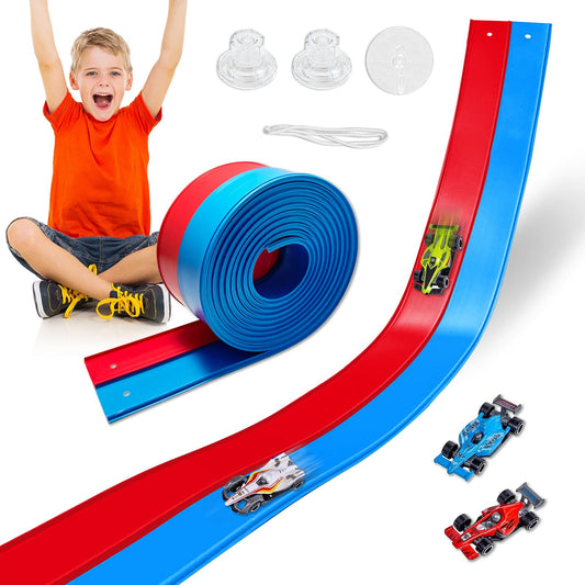 Landhix flexible race track 15ft layout enabling imaginative track designs.