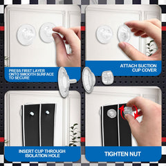 Landhix suction cups secure tracks to walls for vertical speed challenges.