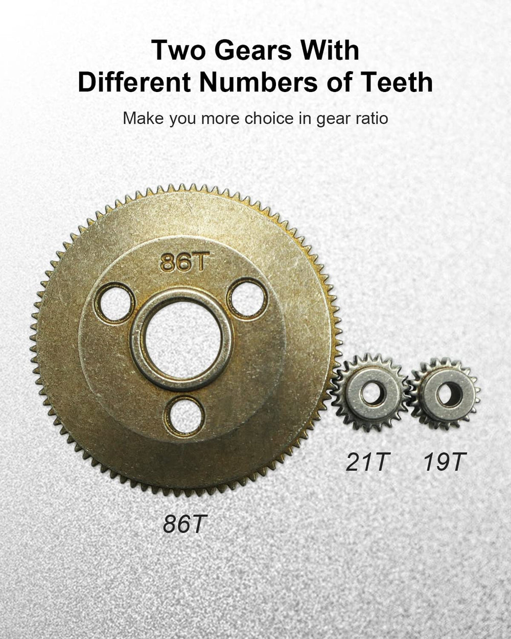 LANDSIN 19T pinion gear steel, balanced acceleration and speed.