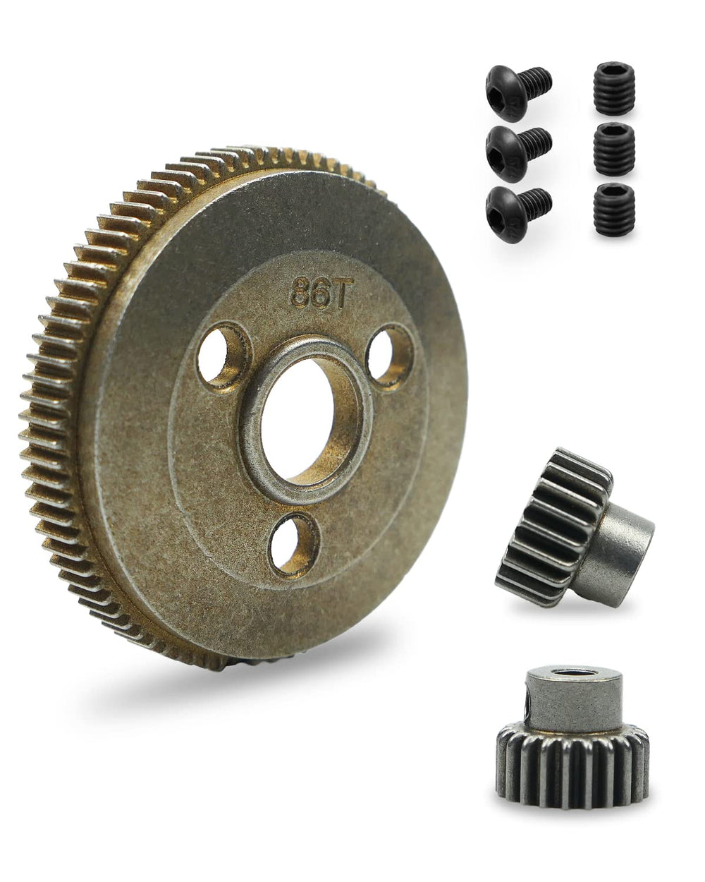 LANDSIN 86T spur gear for 1/10 RC cars, smooth operation and durability.