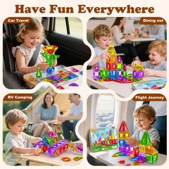 Landtaix portable magnetic blocks for kids supports imaginative building anywhere