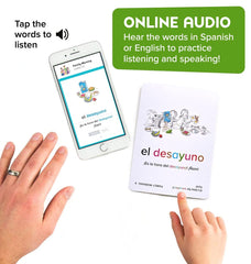 Language Together Spanish flash cards animals introduce common animals with friendly imagery