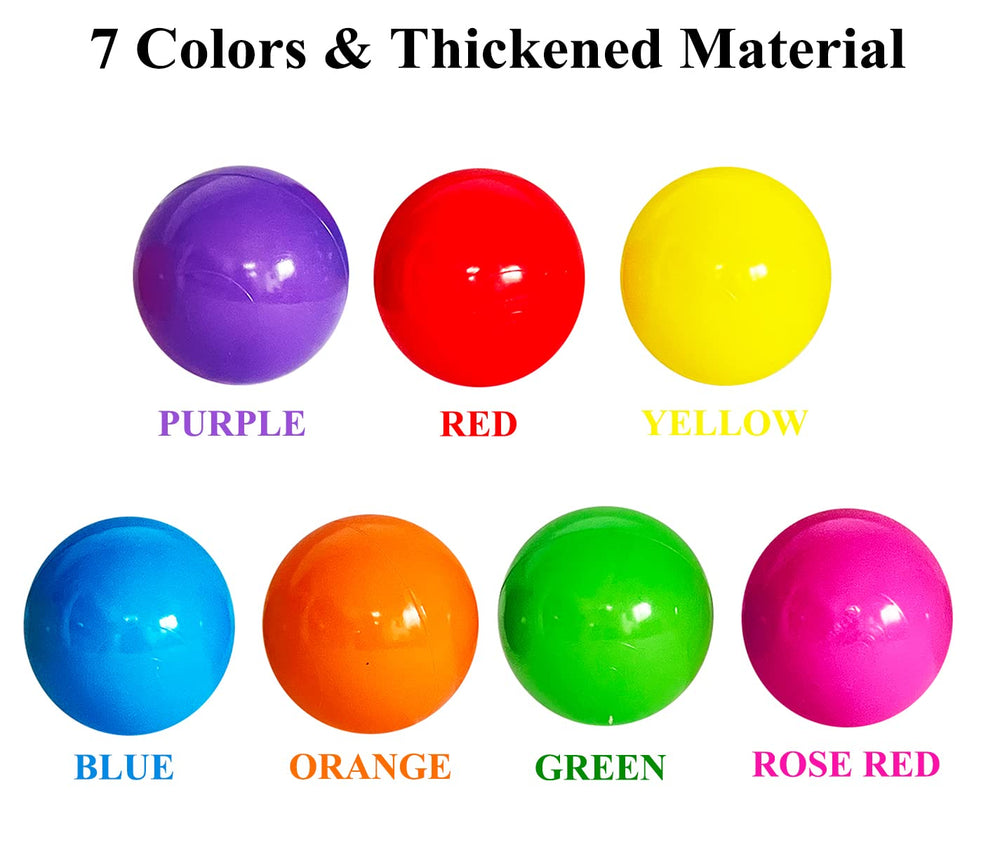 LANGXUN 2.2-inch soft balls ideal for toddler sensory exploration.