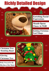 Langxun Teddy Bear mouth moves and body sways to the music for expressive play.