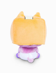LankyBox Foxy plush features embroidered facial details for lasting charm.