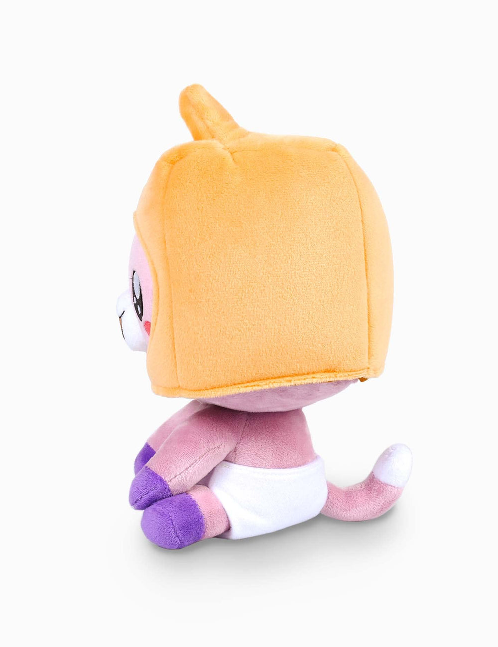 LankyBox Foxy plush with removable diaper for dress-up play.
