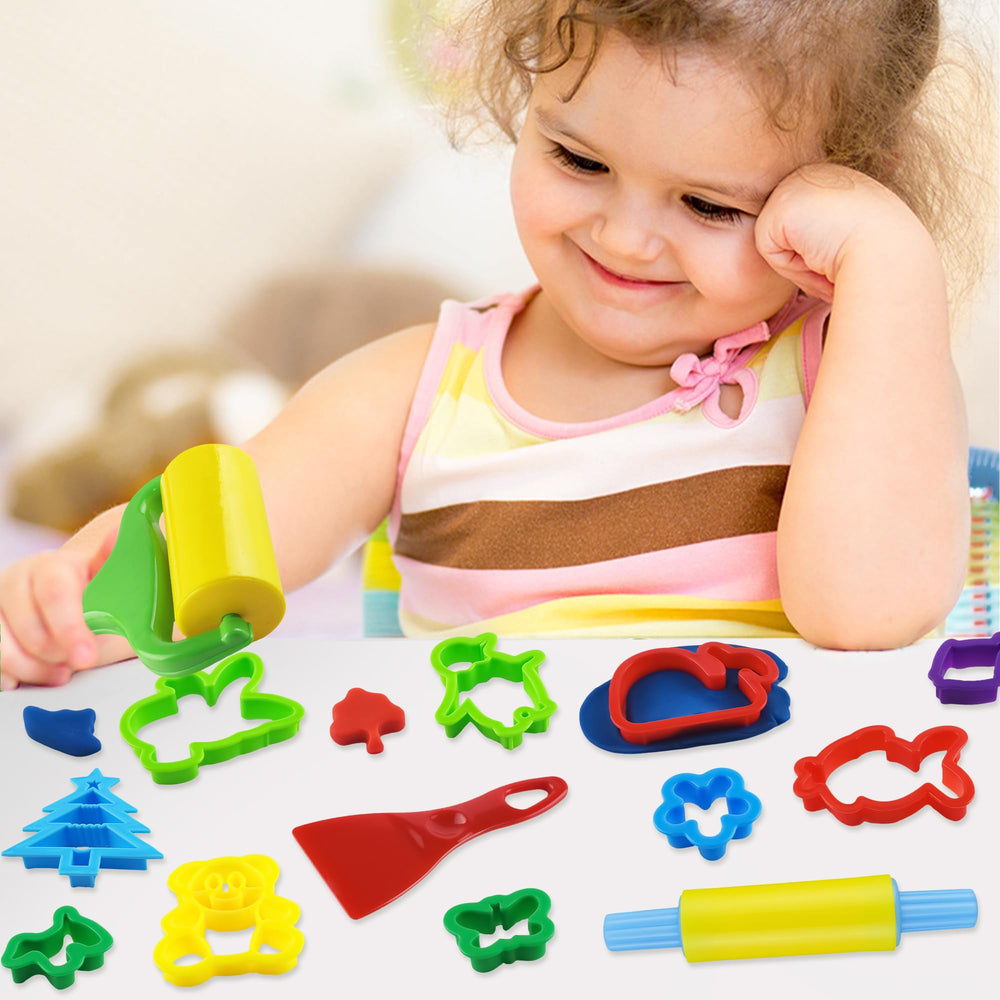 LanMa dough tools kids-at-work image demonstrates classroom-friendly creative play.