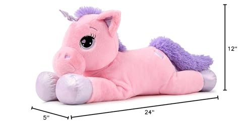 Lanmore giant unicorn plush, ultra-soft fabric for warm hugs and comfort