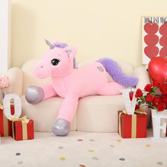 Lanmore unicorn plush fabric is soft with 100% PP cotton filling